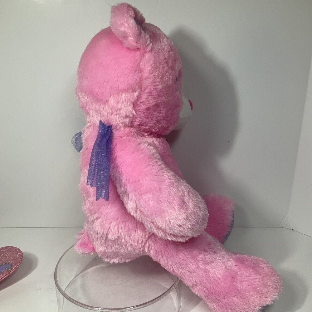 Build a Bear Pink Fairy Butterfly‎ Bear With Wings 15" Soft Stuffed Plush BAB - Picture 11 of 16